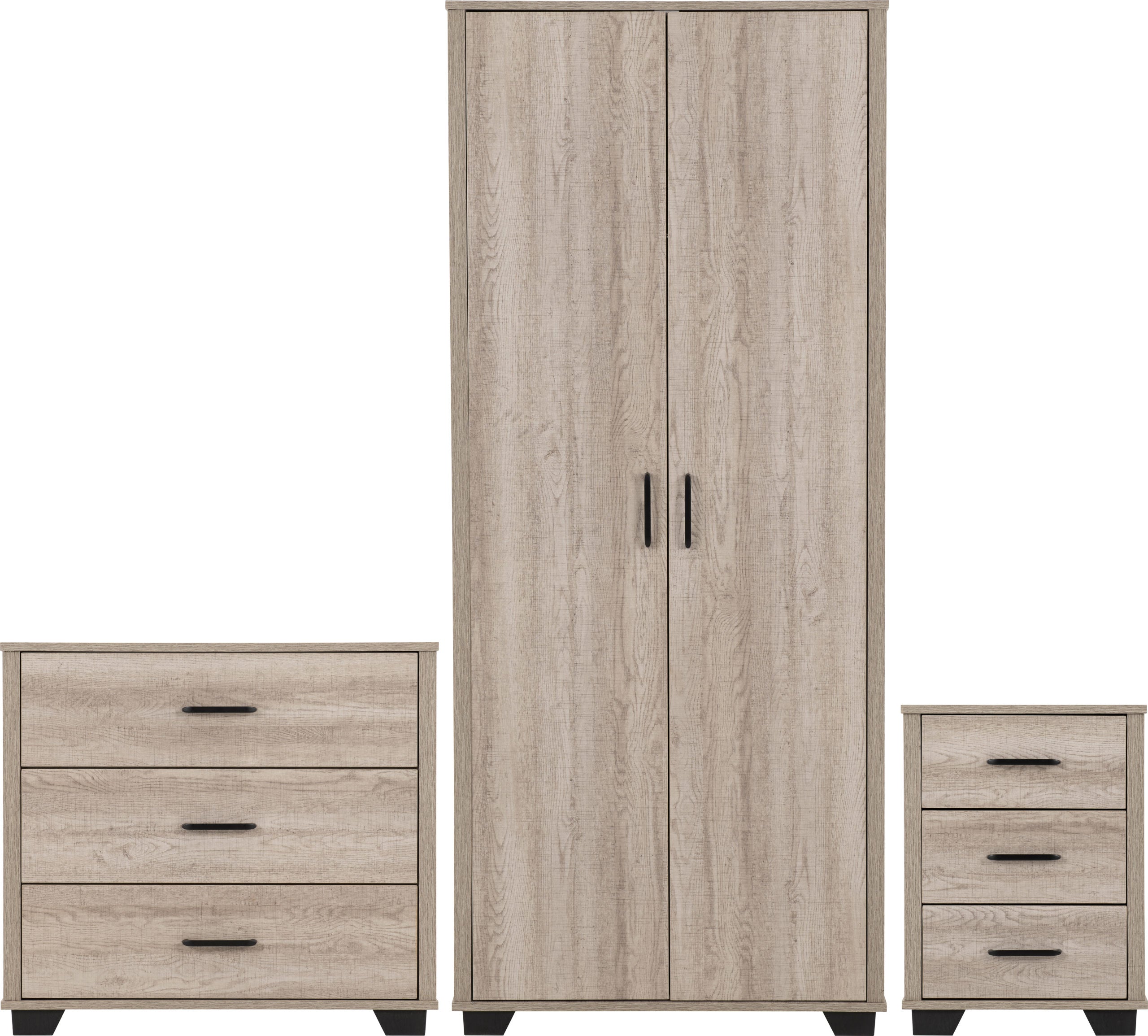 OLIVER 6 DRAWER CHEST - LIGHT OAK EFFECT